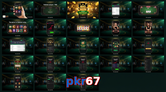 Main screen of Pkr67 bet page for PK players
