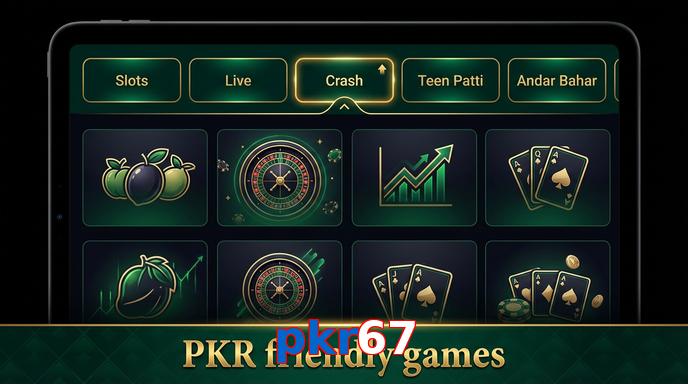 Game list for Pkr67 games section