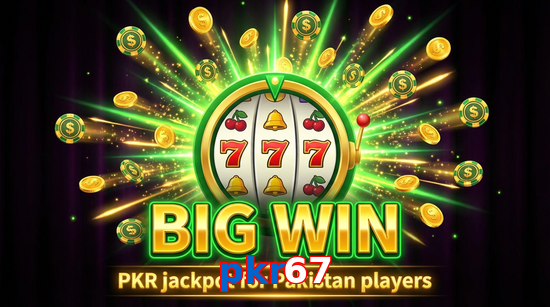 Big win animation on Pkr67 slot game